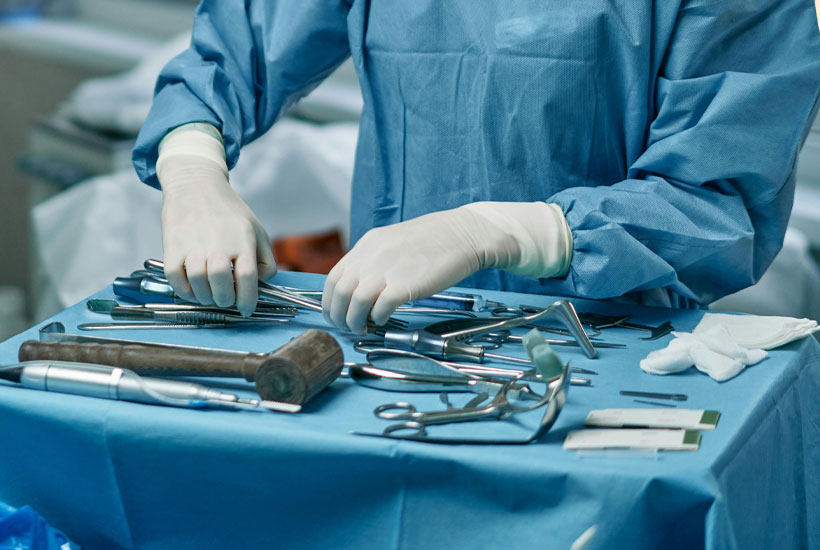 Close-up of a perfectly crafted surgical instrument